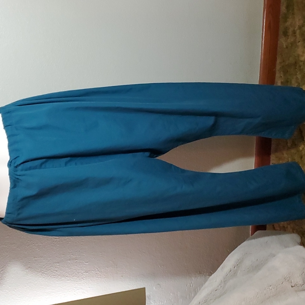 FASHION SEAL HEALTHCARE Aqua Poplin Scrub Pants. EUC-Sz XL